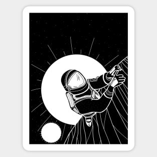 Space climb Sticker